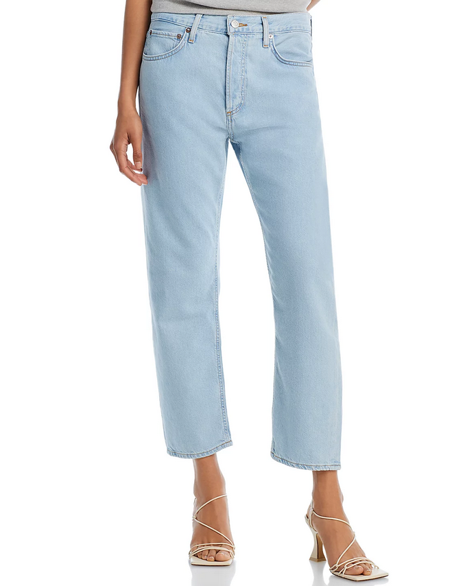 AGOLDE Parker Straight Mid Rise Cropped Jeans