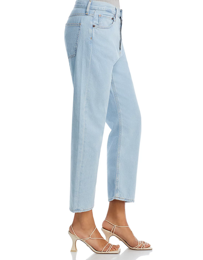 AGOLDE Parker Straight Mid Rise Cropped Jeans