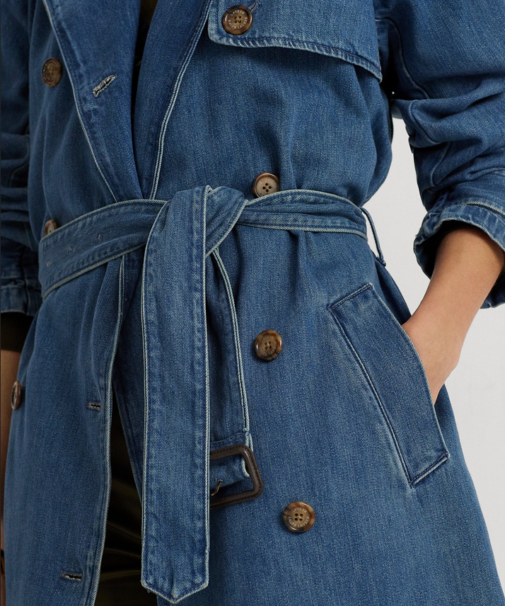 Lauren Ralph Lauren Denim Trench Coat