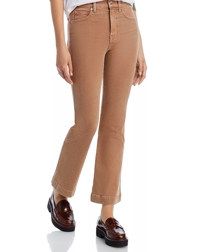 Veronica Beard Carson High Rise Ankle Flare Leg Jeans