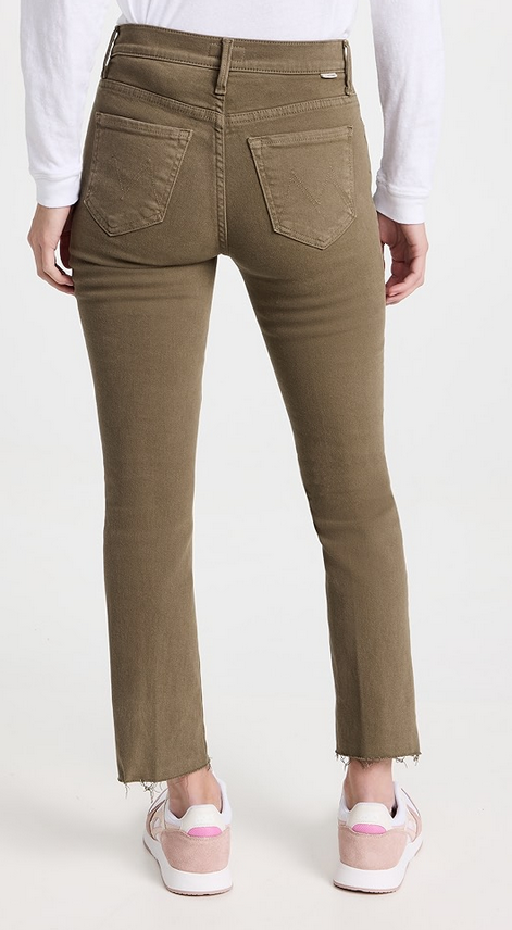 Mother High Waisted Rascal Ankle Step Fray Jeans