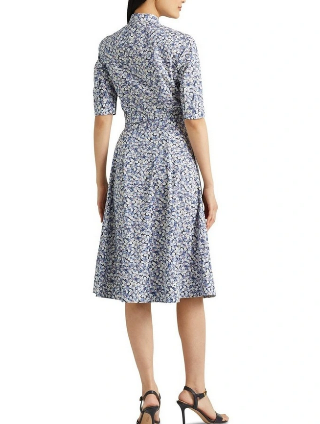 Ralph Lauren Floral Belted Cotton-Blend Shirtdress
