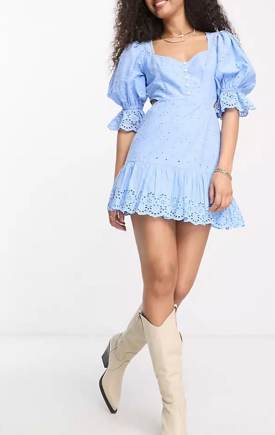 French Connection Cut Out Mini Dress