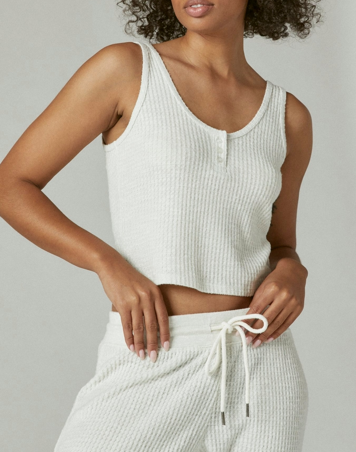 Lucky Brand Waffle-Knit Tank Top