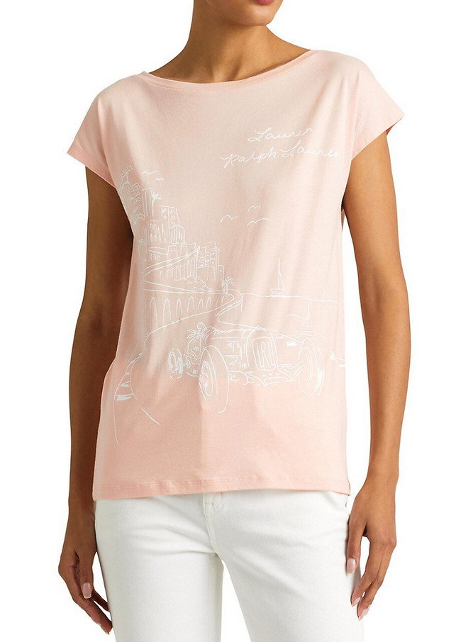 LAUREN RALPH LAUREN Graphic Jersey T-Shirt
