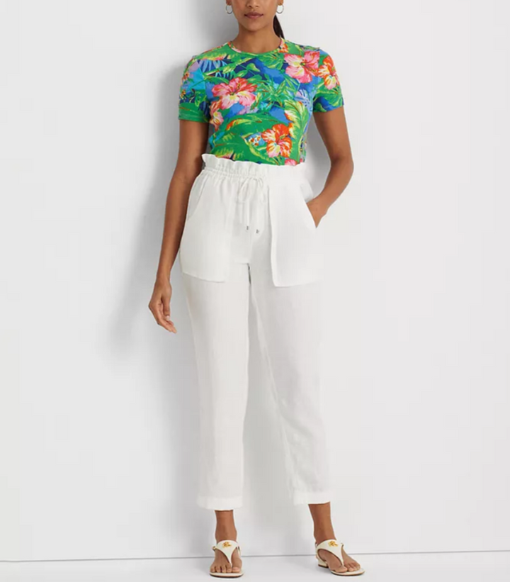 LAUREN RALPH LAUREN Floral Stretch Cotton T-Shirt
