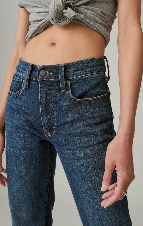 Lucky Brand Zoe High Rise Straight Jeans