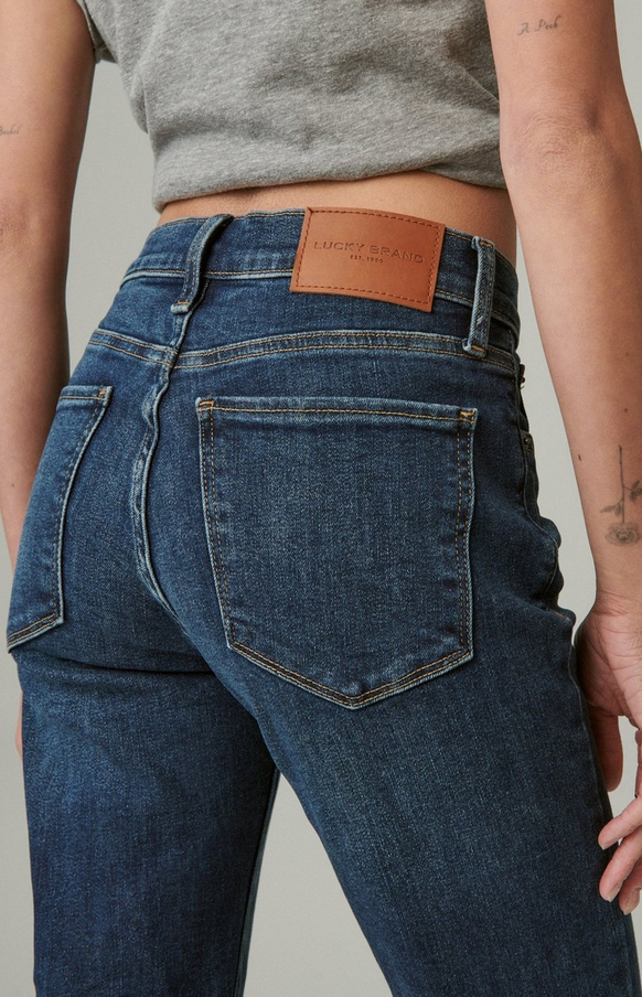 Lucky Brand Zoe High Rise Straight Jeans