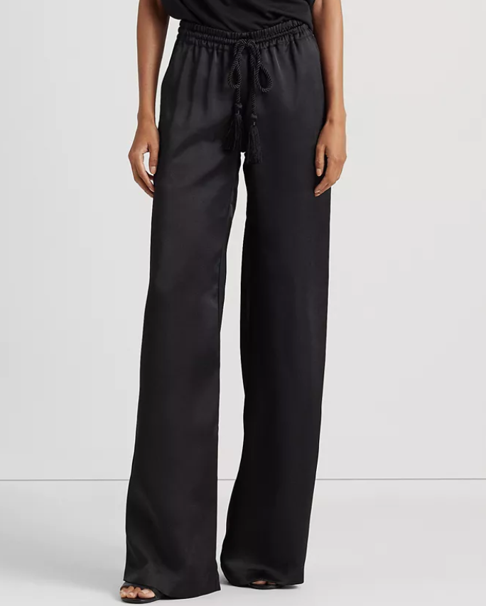 Lauren Ralph Lauren Charmeuse Wide-Leg Pants