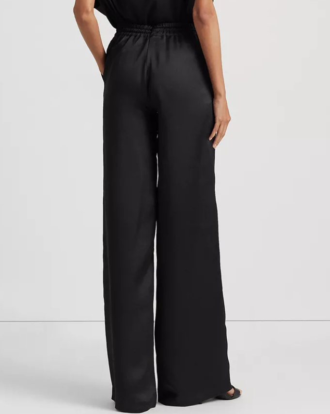 Lauren Ralph Lauren Charmeuse Wide-Leg Pants