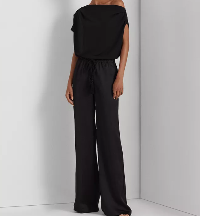 Lauren Ralph Lauren Charmeuse Wide-Leg Pants
