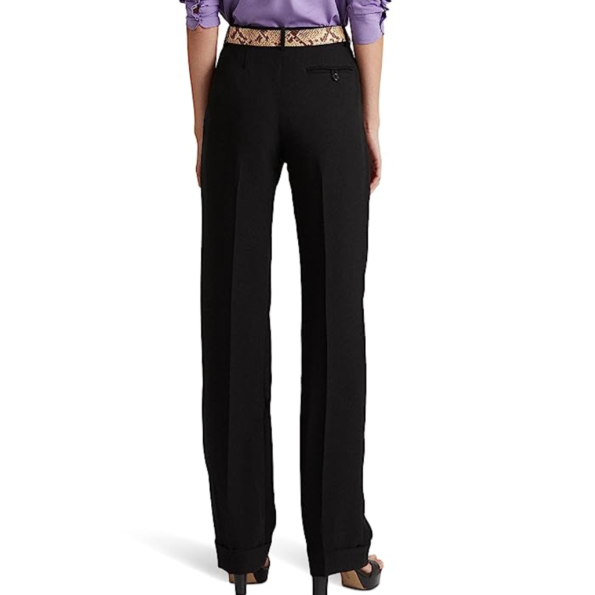 LAUREN Ralph Lauren Pleated Sable Crepe Pants