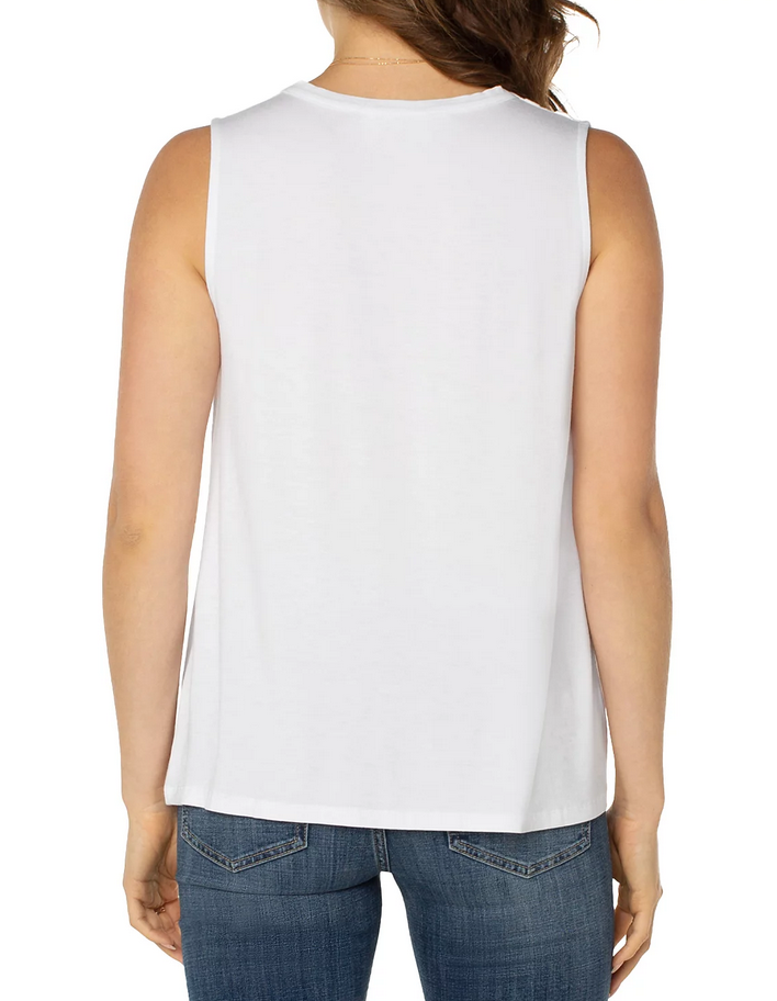 Liverpool Los Angeles Sleeveless V Neck Top
