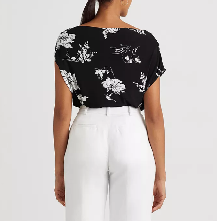 Lauren Ralph Lauren Floral Stretch Jersey T-Shirt