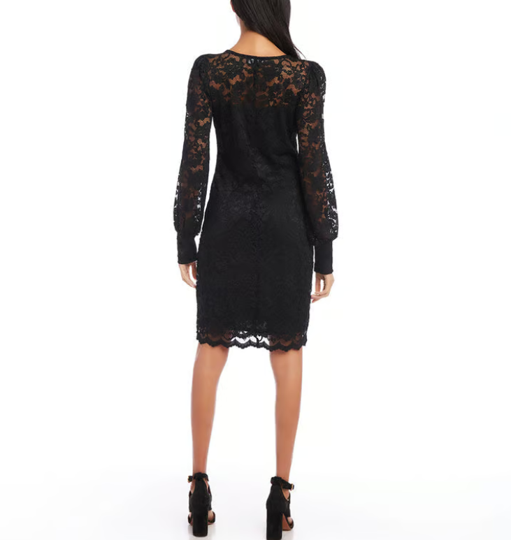 Karen Kane Lace Boatneck Dress DGFOutlet Karen Kane Lace Boatneck Dress DGFOutlet