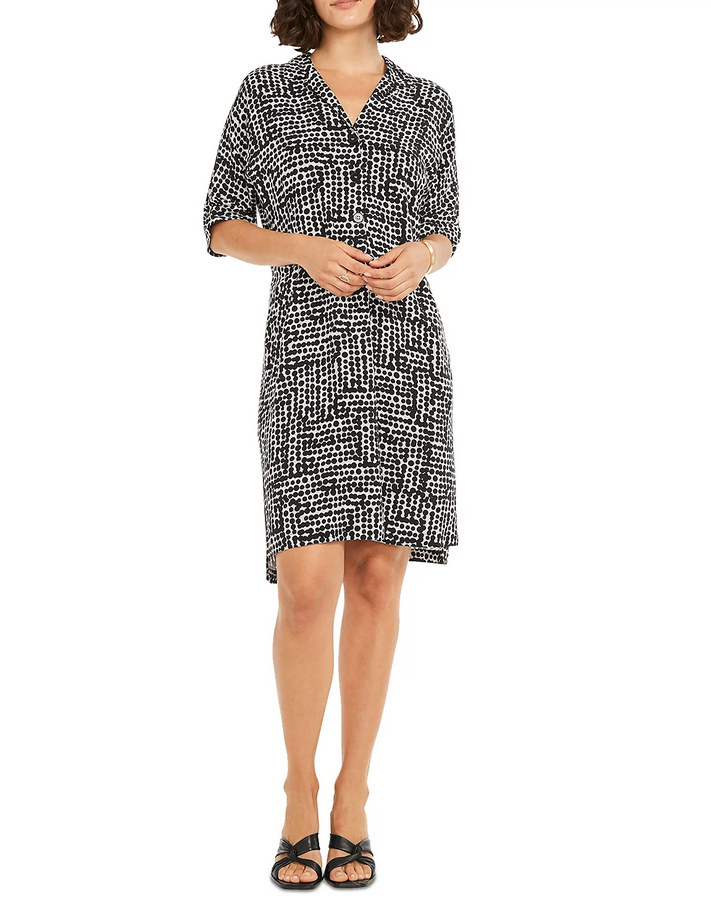 NIC+ZOE Daydream Dot Shirt Dress