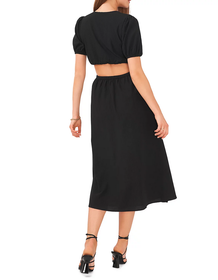 1.STATE Waist Cutout Midi Dress