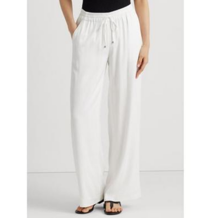 Lauren Ralph Lauren Twill Wide-Leg Pants