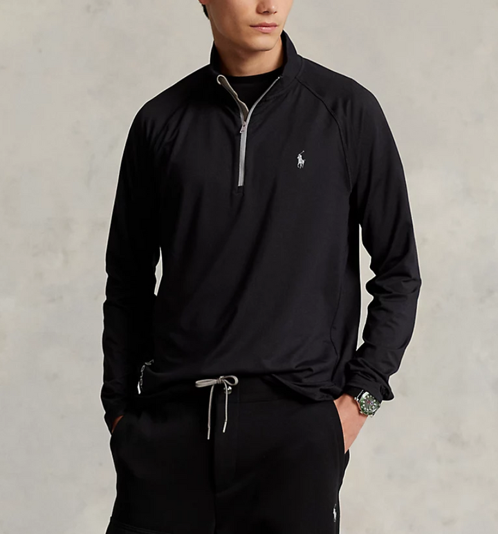 POLO RALPH LAUREN MEN Performance Jersey Quarter-Zip Pullover