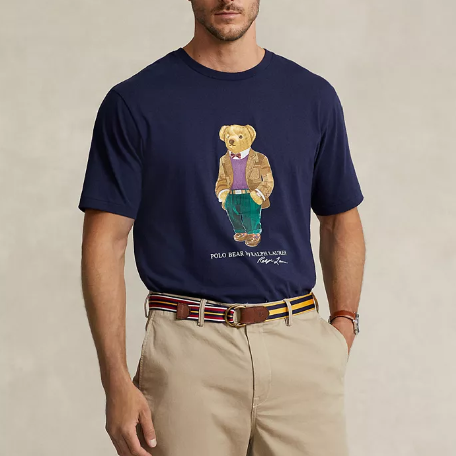 POLO RALPH LAUREN MEN Big & Tall Cotton Polo Bear Jersey T-Shirt