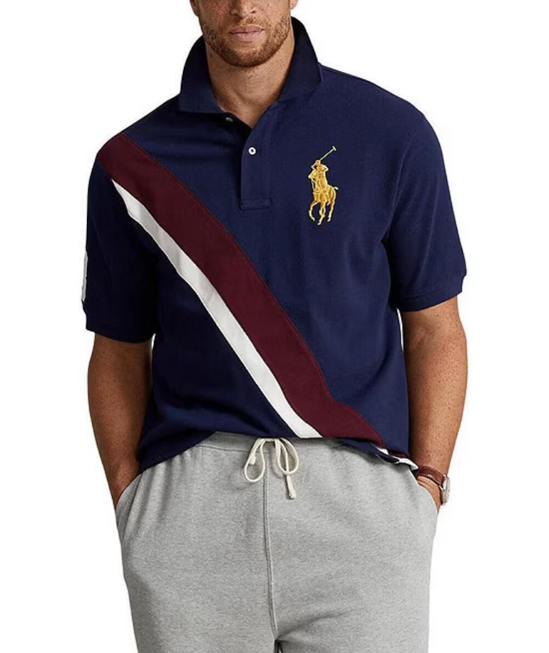 POLO RALPH LAUREN MEN Big & Tall Big Pony Mesh Short Sleeve Polo Shirt