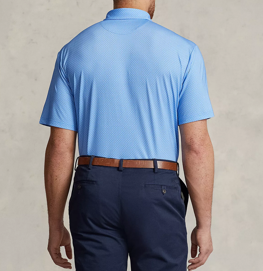 ralph lauren performance stretch dress shirt Polo Ralph Lauren Men's Classic Fit Performance Twill Shirt - Dockside Blue Heather