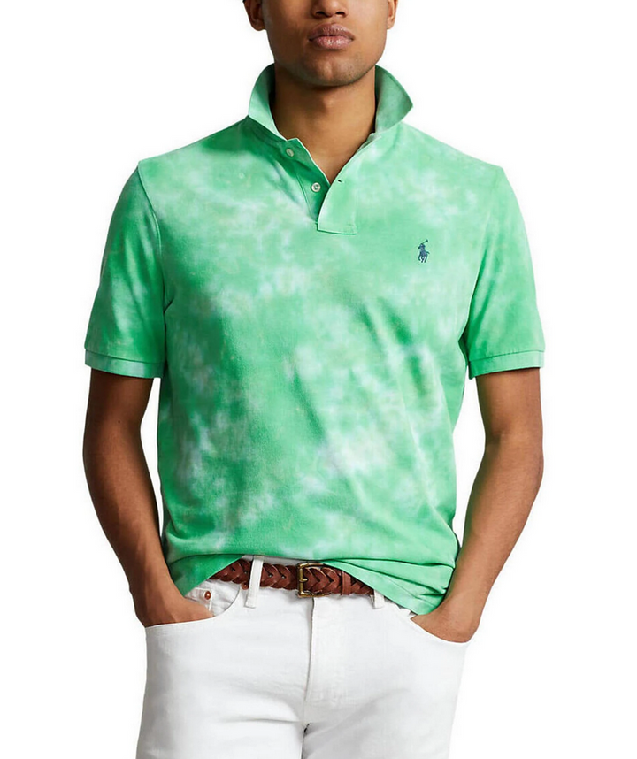 Polo Ralph Lauren Men's Big & Tall Tie-Dye Mesh Polo Shirt
