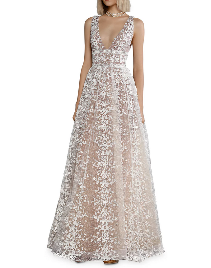 BRONX AND BANCO Megan Lace Maxi Dress