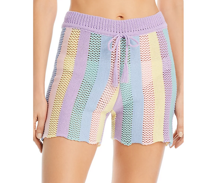 Capittana Noa Striped Knit Shorts