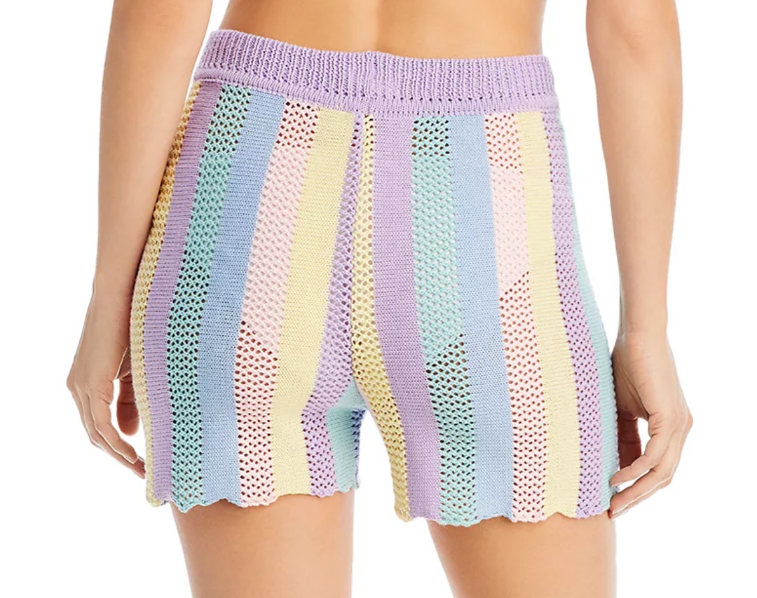 Capittana Noa Striped Knit Shorts