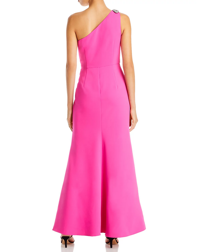 Eliza J Draped One Shoulder Gown
