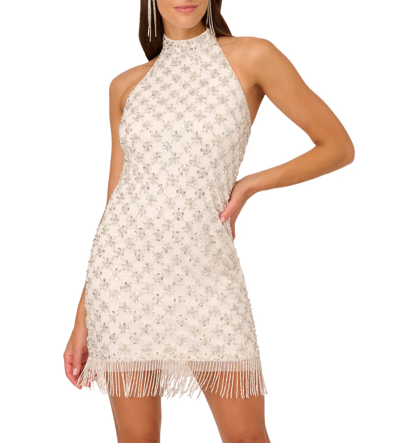 liv foster beaded mini dress We are dreaming of this rainbow beaded fringe mini dress from Liv Foster! . . . . #dillards #livfoster #minidress #fringedress #partydresses #dillardsdresses #summer #summerdresses #shopdillards