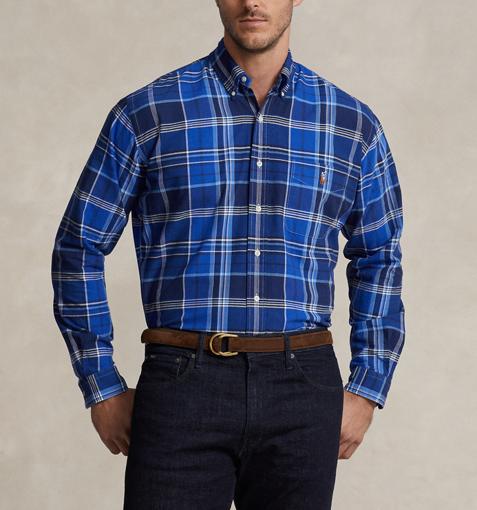 Polo Ralph Lauren Big & Tall Multi Plaid Oxford Sport Shirt