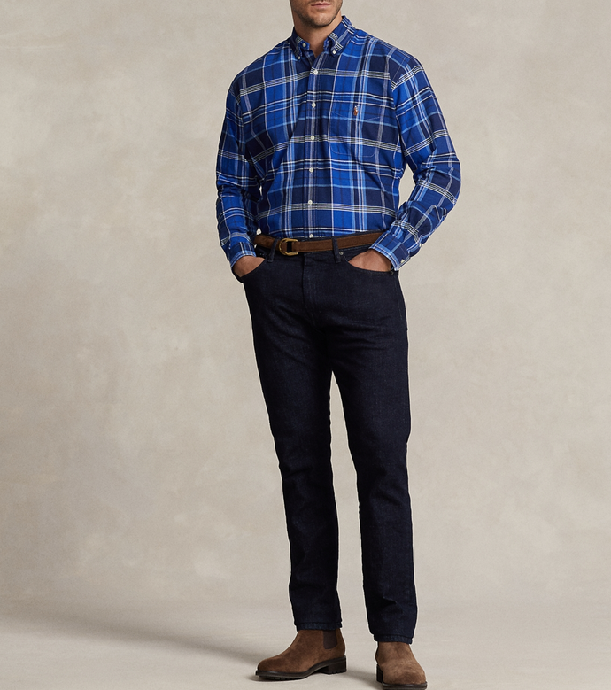 Polo Ralph Lauren Big & Tall Multi Plaid Oxford Sport Shirt