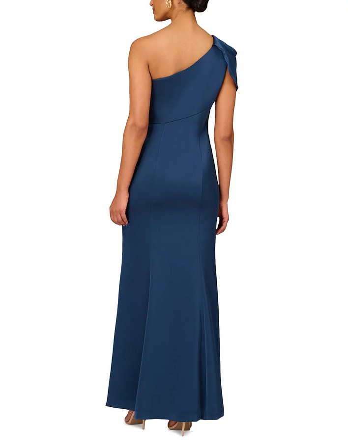 Aidan Mattox One Shoulder Mermaid Gown