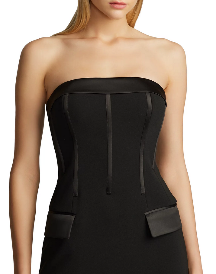 Zac Posen Strapless Corset Mini Dress