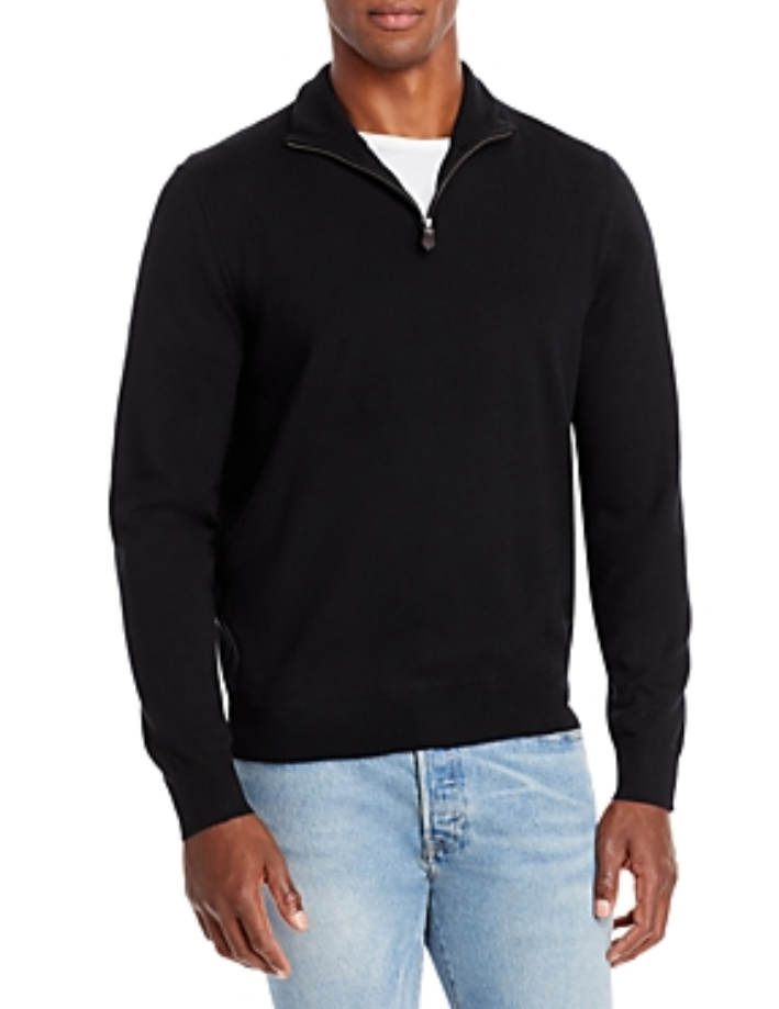 The MEN's Store Quarter Zip Merino Wool Sweater