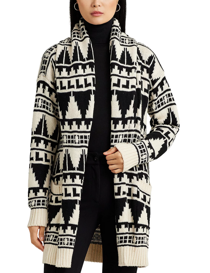 LAUREN RALPH LAUREN Shawl Collar Cardigan
