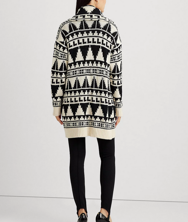 LAUREN RALPH LAUREN Shawl Collar Cardigan