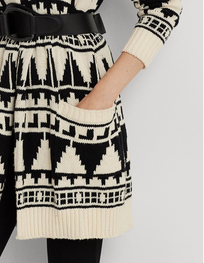 LAUREN RALPH LAUREN Shawl Collar Cardigan