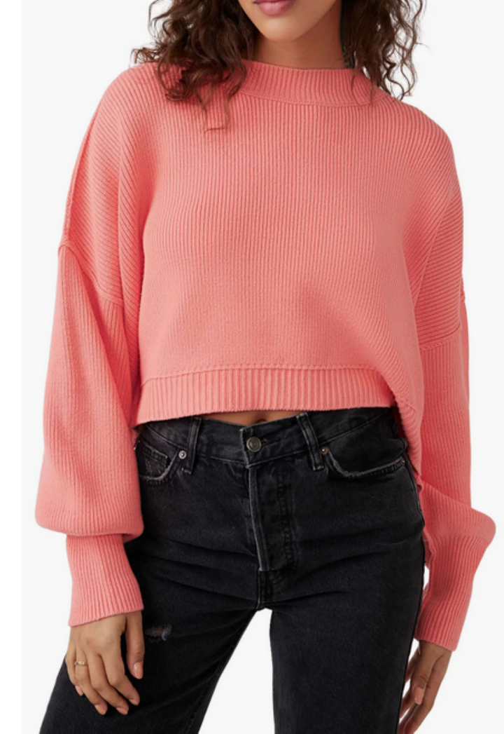 Free People Easy Street Cropped Sweater
