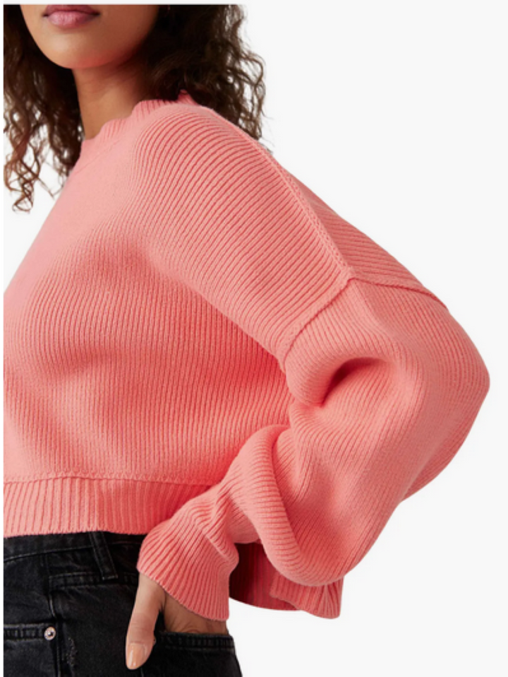 Free People Easy Street Cropped Sweater