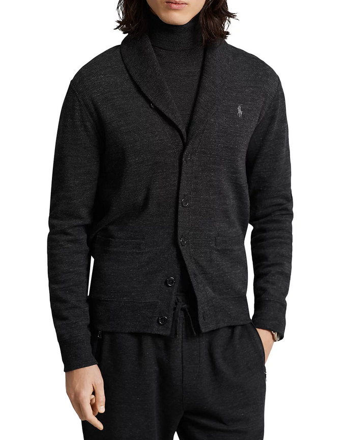 Polo Ralph Lauren MEN Cotton Blend Jersey Shawl Collar Cardigan