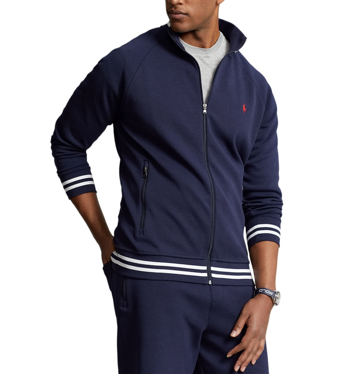 Polo Ralph Lauren MEN's Big & Tall Double-Knit Track Jacket