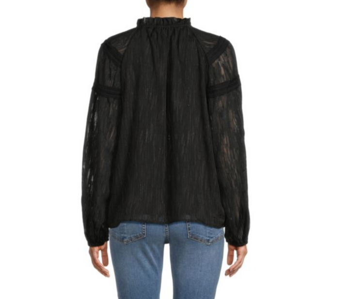 Tommy Hilfiger Semi Sheer Shimmer Blouse