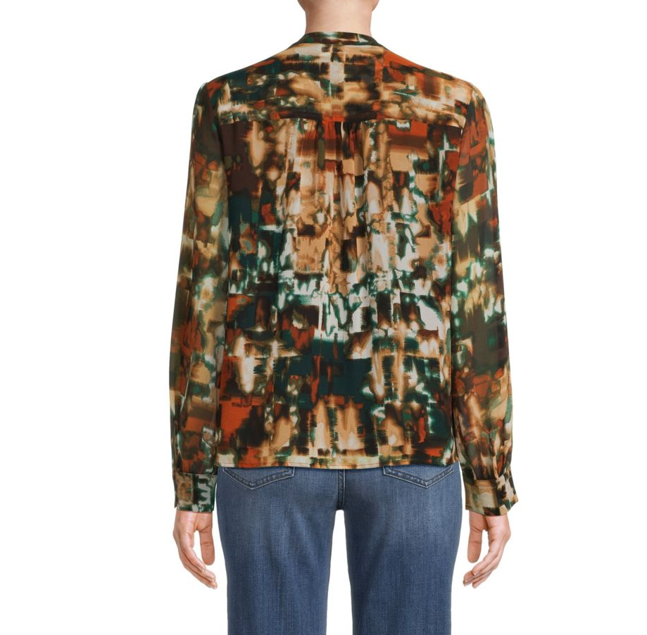 Calvin Klein Printed V-Neck Top
