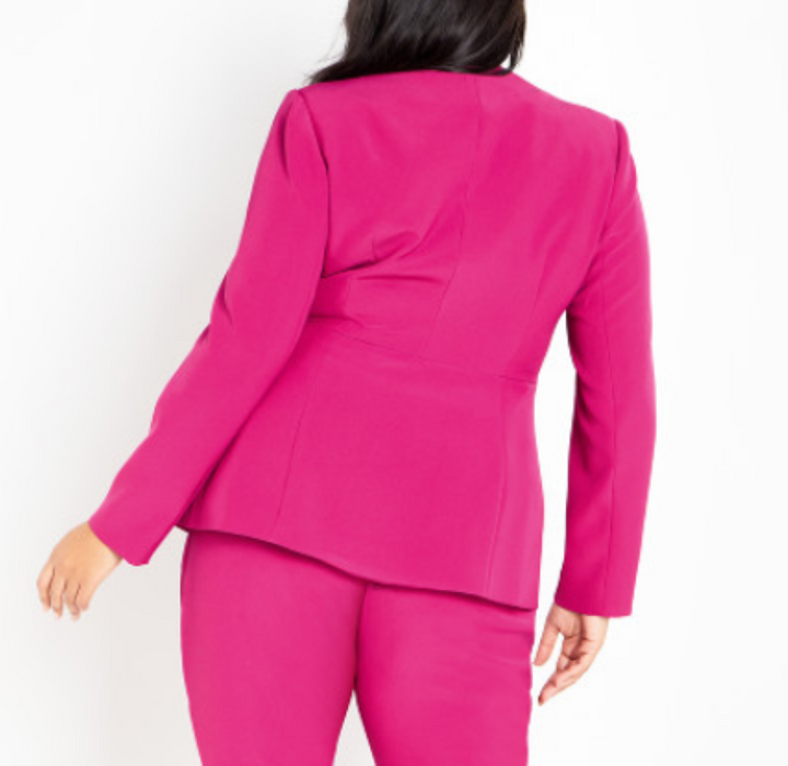 CITY CHIC Trendy Plus Size Sabine Long Sleeve Jacket