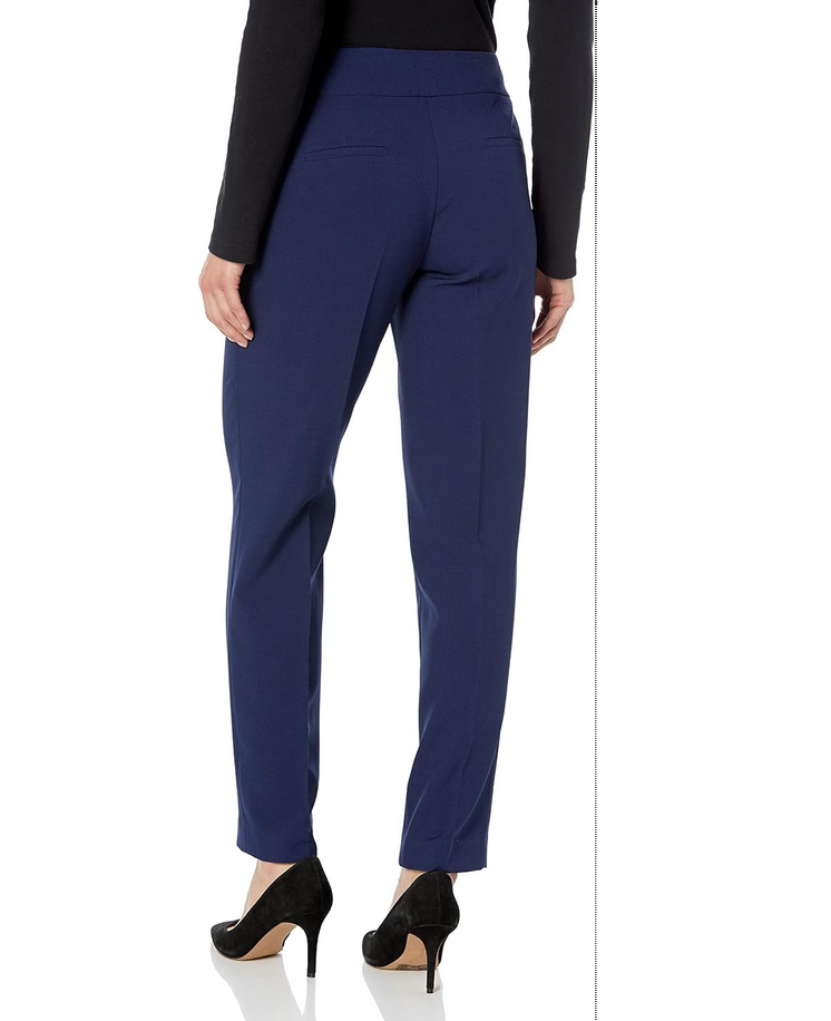 LE SUIT Petite Crepe Two-Button Framed Jacket & Slim Pants