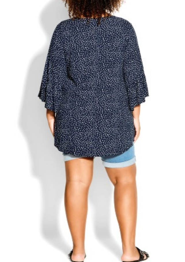 AVENUE Plus Size Joanna Pintuck Tunic Top