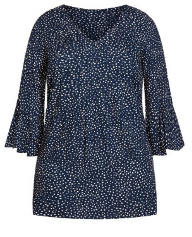 AVENUE Plus Size Joanna Pintuck Tunic Top